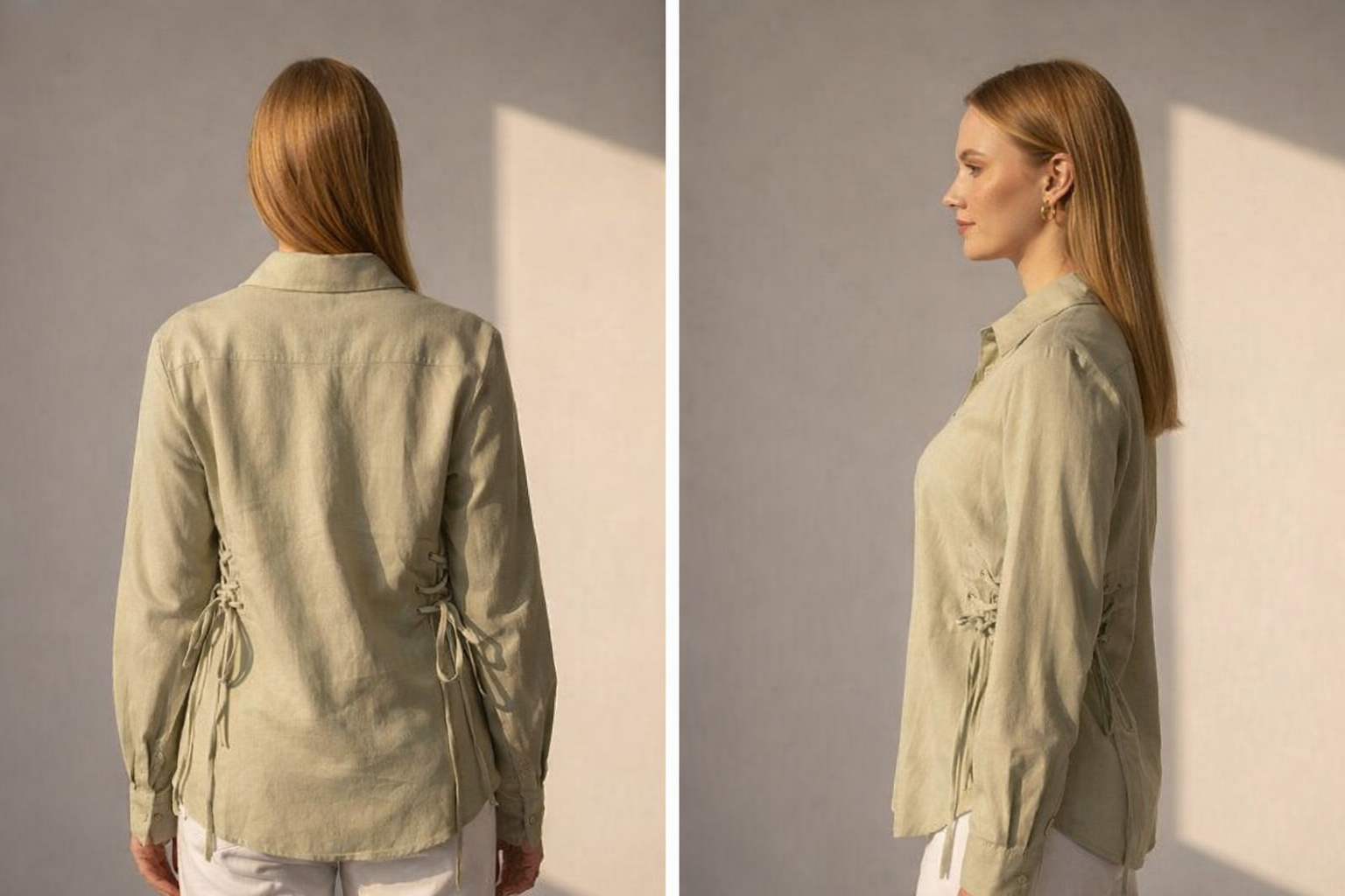 Side Drawstring Shirt