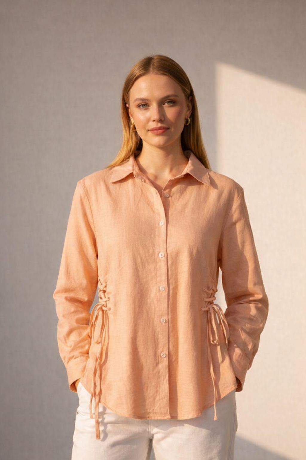 Side Drawstring Shirt