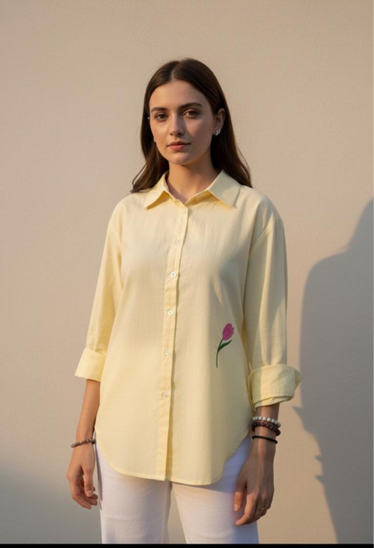 Butter Yellow Self-Approval Shirt