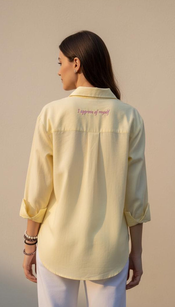 Butter Yellow Self-Approval Shirt